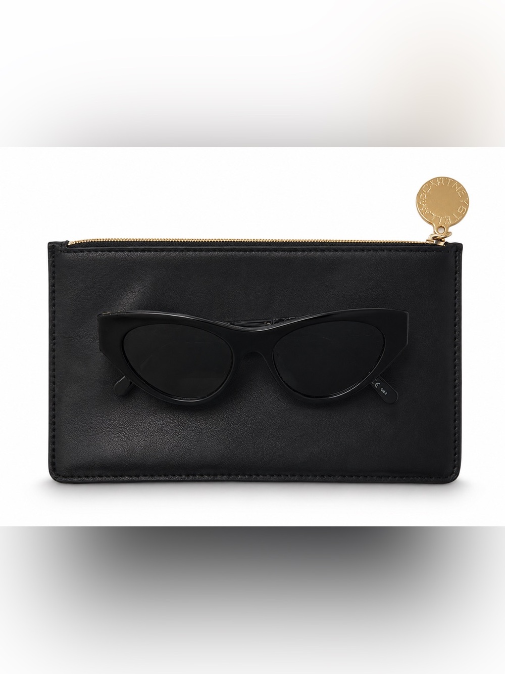 Stella McCartney Classic Black Cat-Eye Sunglasses for Women